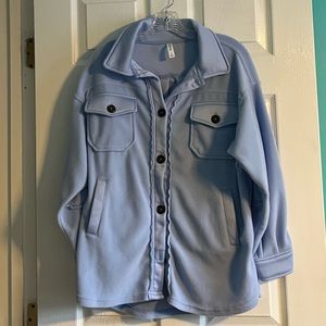 Zenana Oversized Fleece Shacket